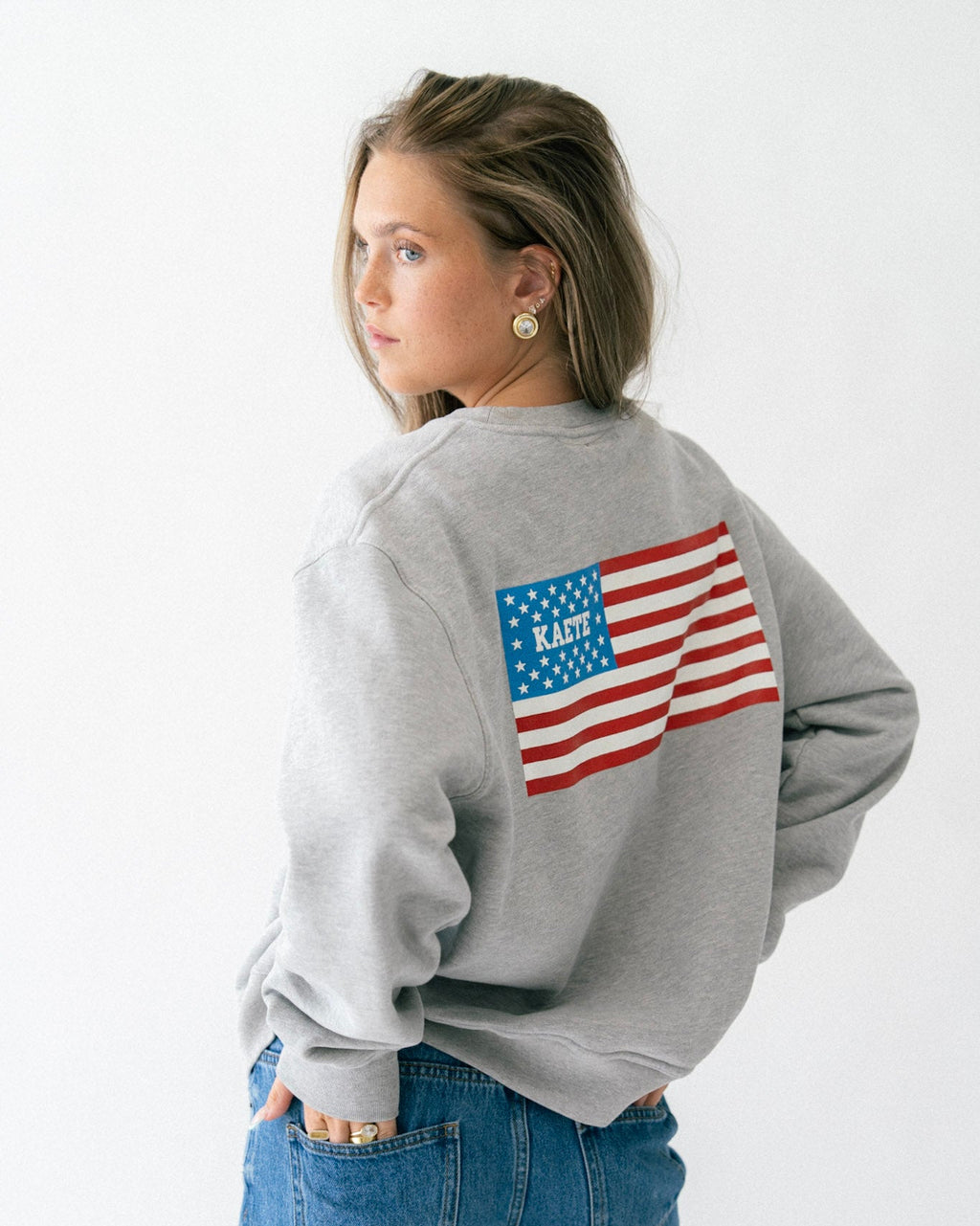 Graphic Flag Crewneck