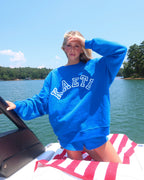 Lake Blue Varsity Crewneck