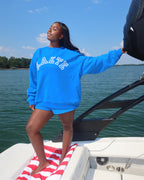 Lake Blue Varsity Crewneck